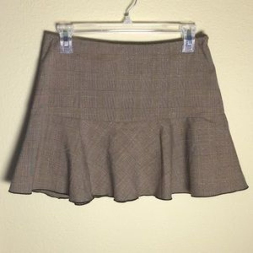IZ Byer Plaid Mini Sparkle Skirt Size 7